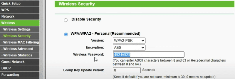 Change your wifi password